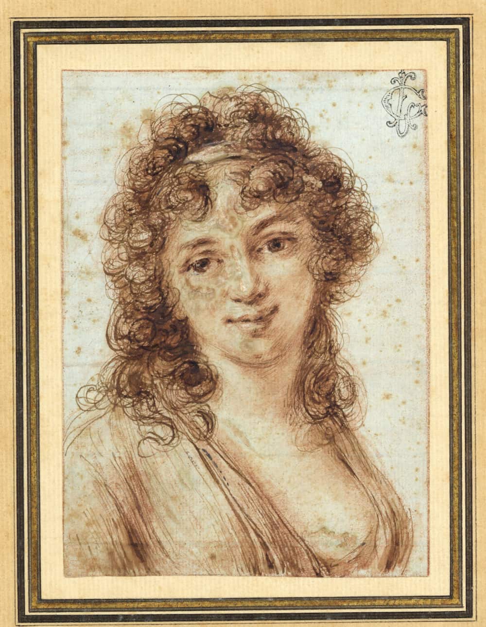 Dominique VIVANT DENON, Portrait of Isabella Teotochi Albrizzi