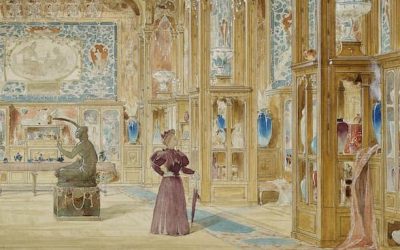 Universal Exhibition of 1900. Watercolour decorations found