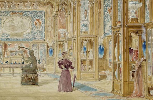Exposition universelle de 1900. Des décors aquarellés retrouvés