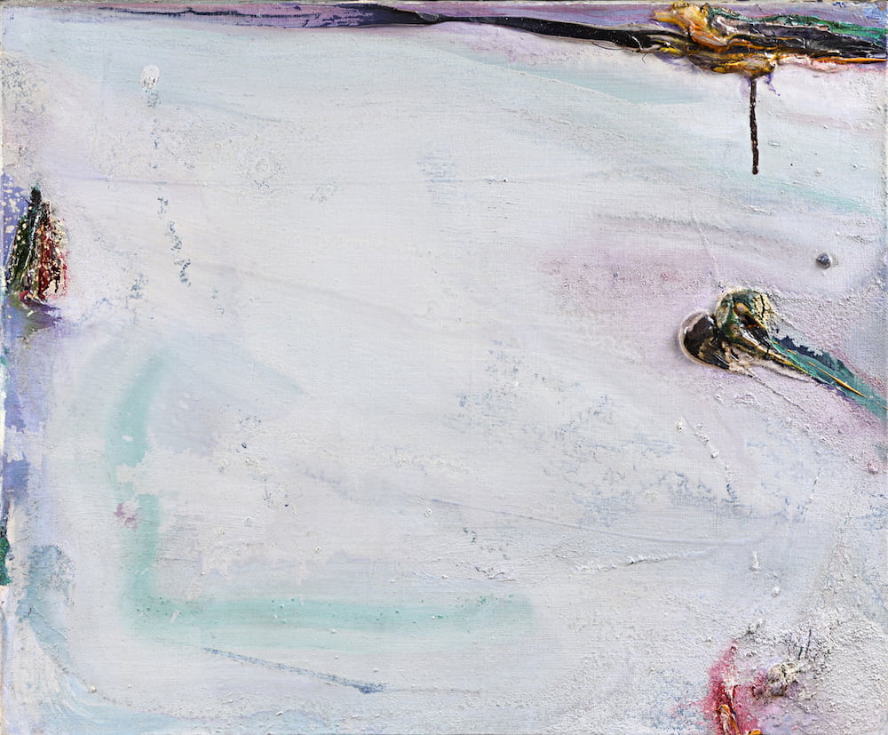 Galerie Berès, Olivier Debré, Rose tache jaune le lac glacé Rauland, 1974, oil on canvas