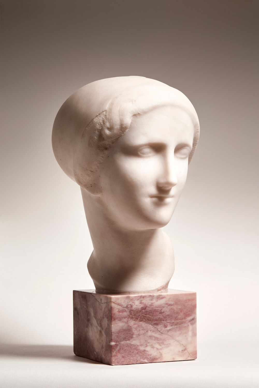 Elie Nadelman, Classical Head, Carrara marble