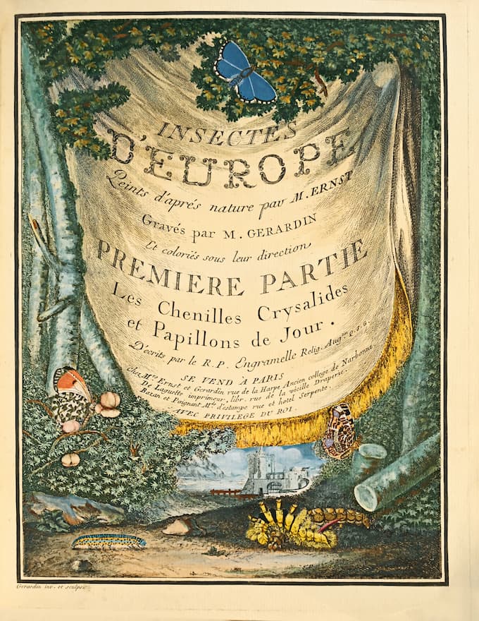Librairie Camille Sourget, Ernst, Papillons d'Europe, Paris, 1779-1780-1792