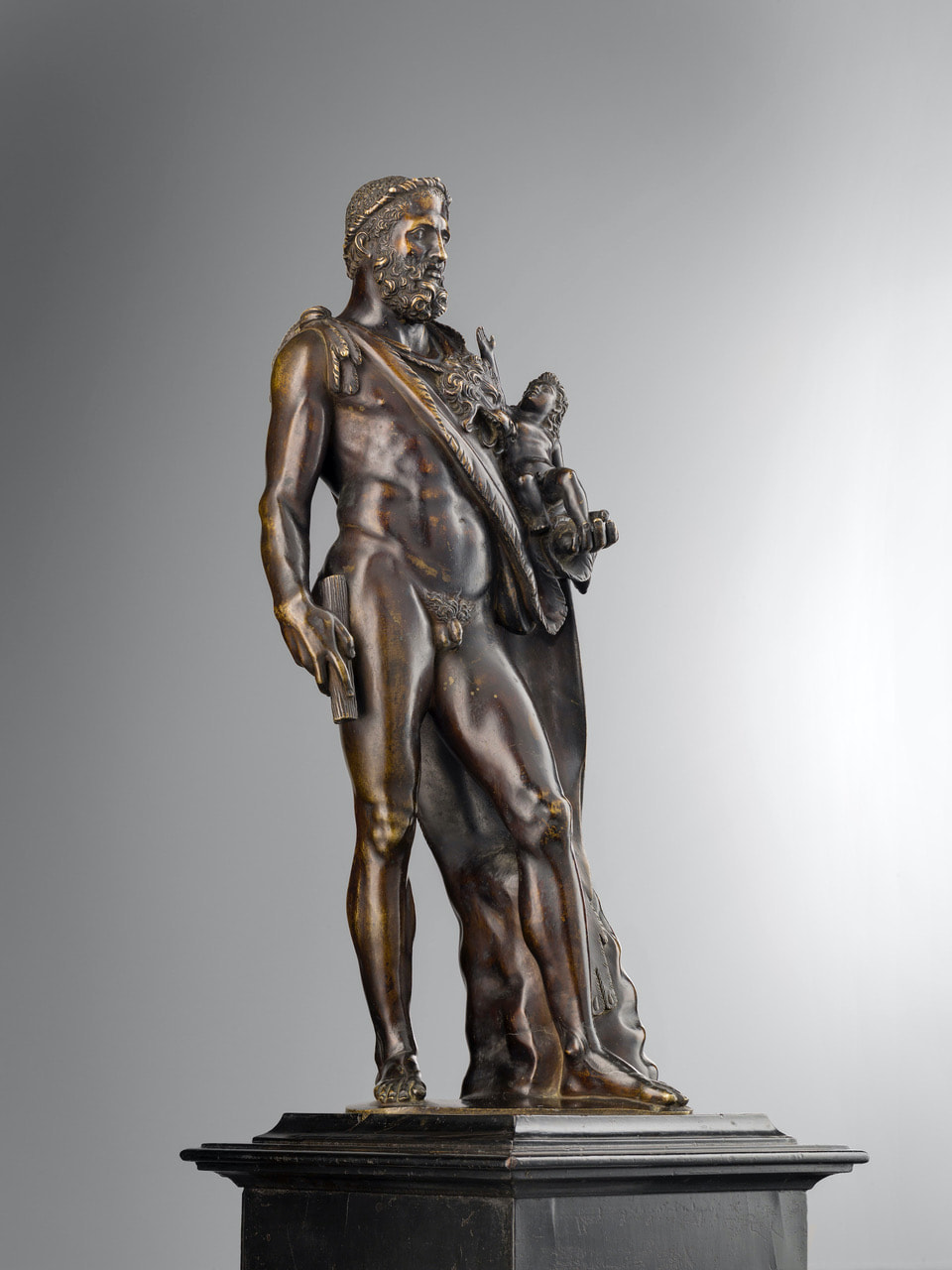 Attribué à Hubert LE SUEUR<br />
(Paris, 1580-1658) Hercules et Téléphus, Circa 1630, Bronze