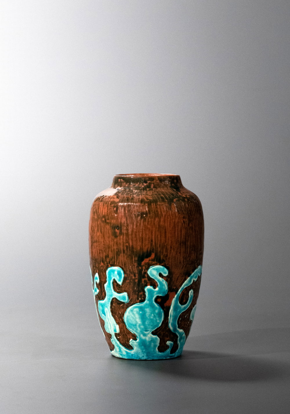 Arthur Craco, Vase, Terre cuite émaillée, Circa 1900