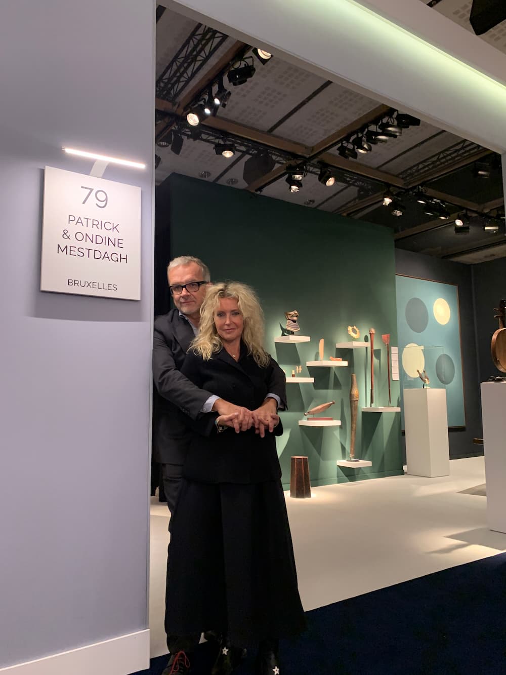 Patrick and Ondine Mestdagh in front of their stand in 2022