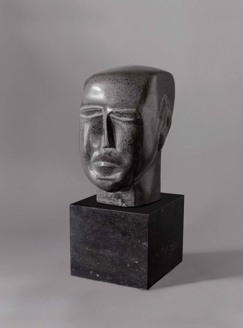 Ossip ZADKINE (1890-1967)<br />
Tête d’homme ,1923