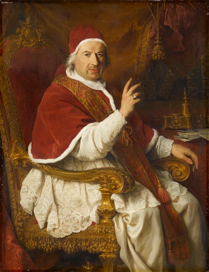 Pierre Subleyras, Portrait assis du pape Benoît XIV, Chantilly, musée Condé. © RMN-Grand Palais (domaine de Chantilly)/ René-Gabriel Ojéda