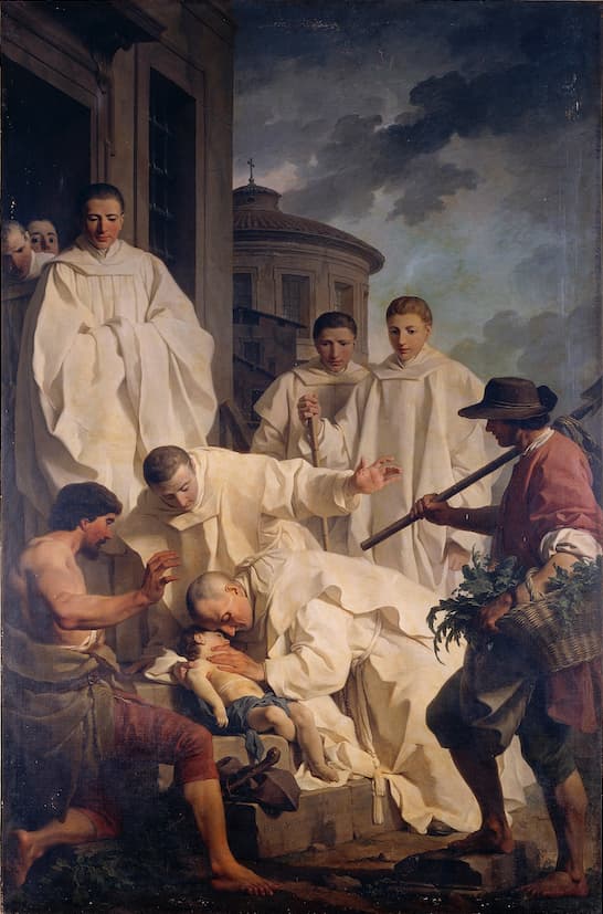 Pierre Subleyras, Saint Benoît ressuscitant un enfant, Rome, église Sainte-Françoise-Romaine © DeAgostini Picture Library/ Scala Florence.