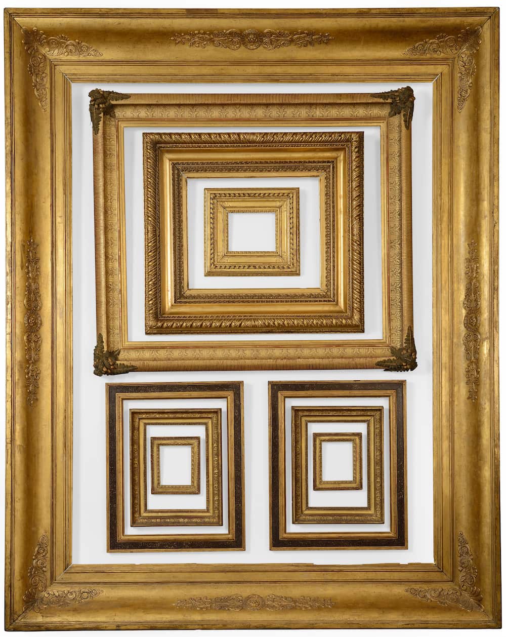 European frames hanging, Late 18th/early 19th century.