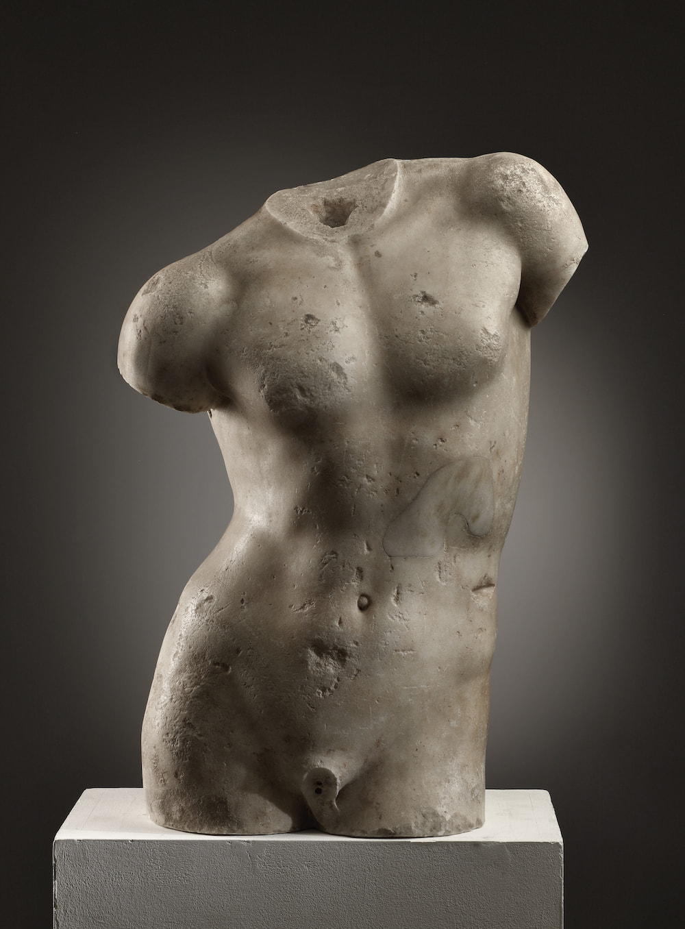 A Torso of a Youth (near the Medici Ganymede), 1st -2nd century A. D. Marble, 60 cm.