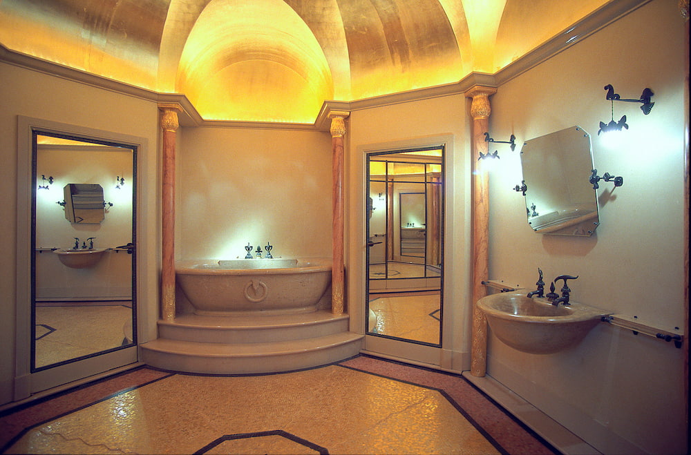 Armand-Albert Rateau, A large Byzantine-inspired bathroom, c. 1928.